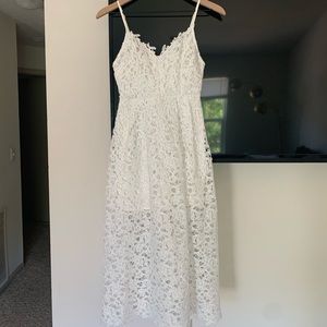 Lace midi dress